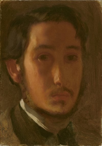 Selbstporträt mit weißem Kragen, ca. 1857 von Edgar Degas